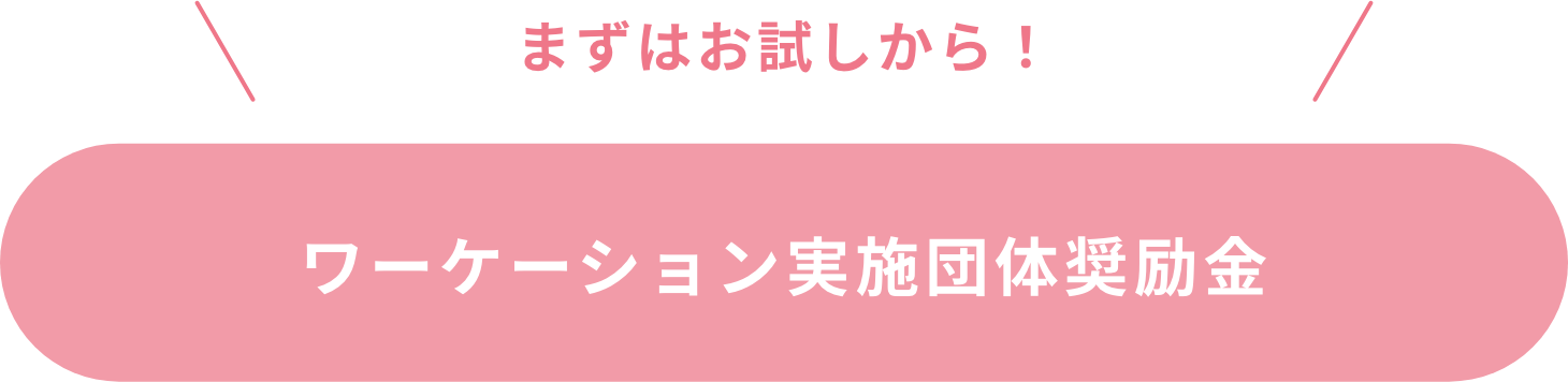 まずはお試しから! ワーケーション実施団奨励金