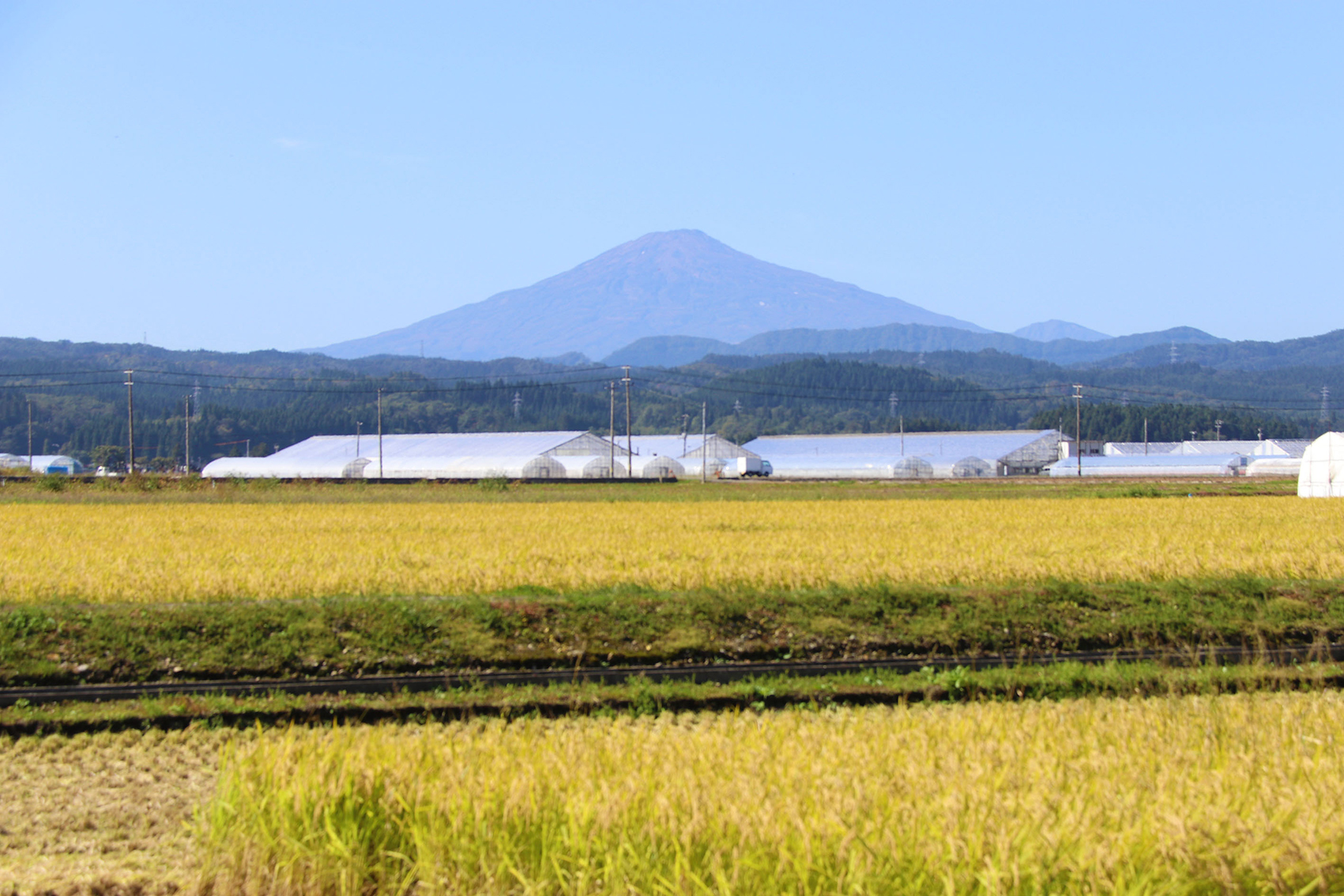 羽後町から望む鳥海山もまた絶景です。